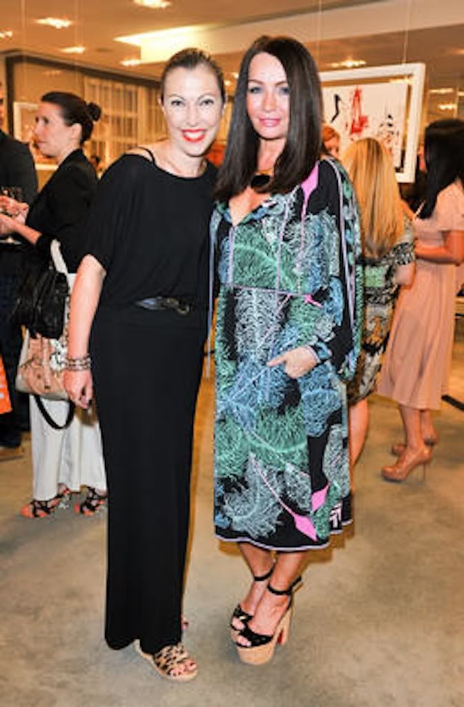 Lisa Tant, editor-in-chief of FLARE, and Cherie Federau of Shrimpton Couture — image courtesy of Flare