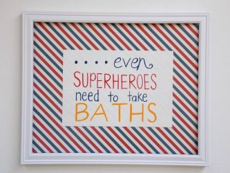 Even Superheroes Need to Take Baths design