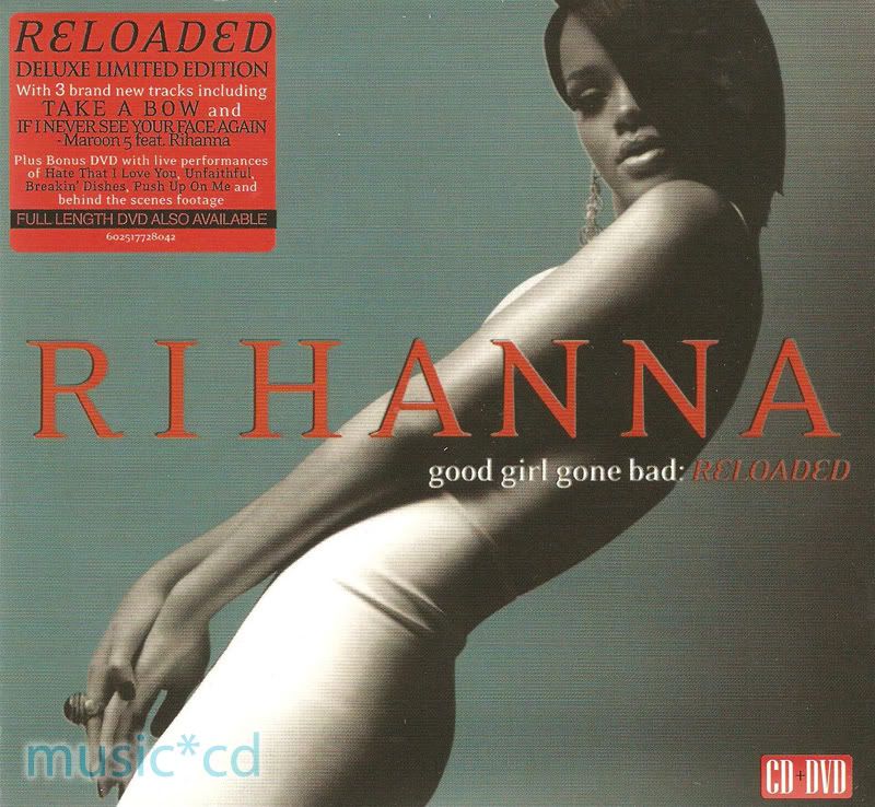 rihanna good girl gone bad reloaded album. Rihanna CD+DVD Good Girl Gone Bad Reloaded Deluxe 2008 | eBay