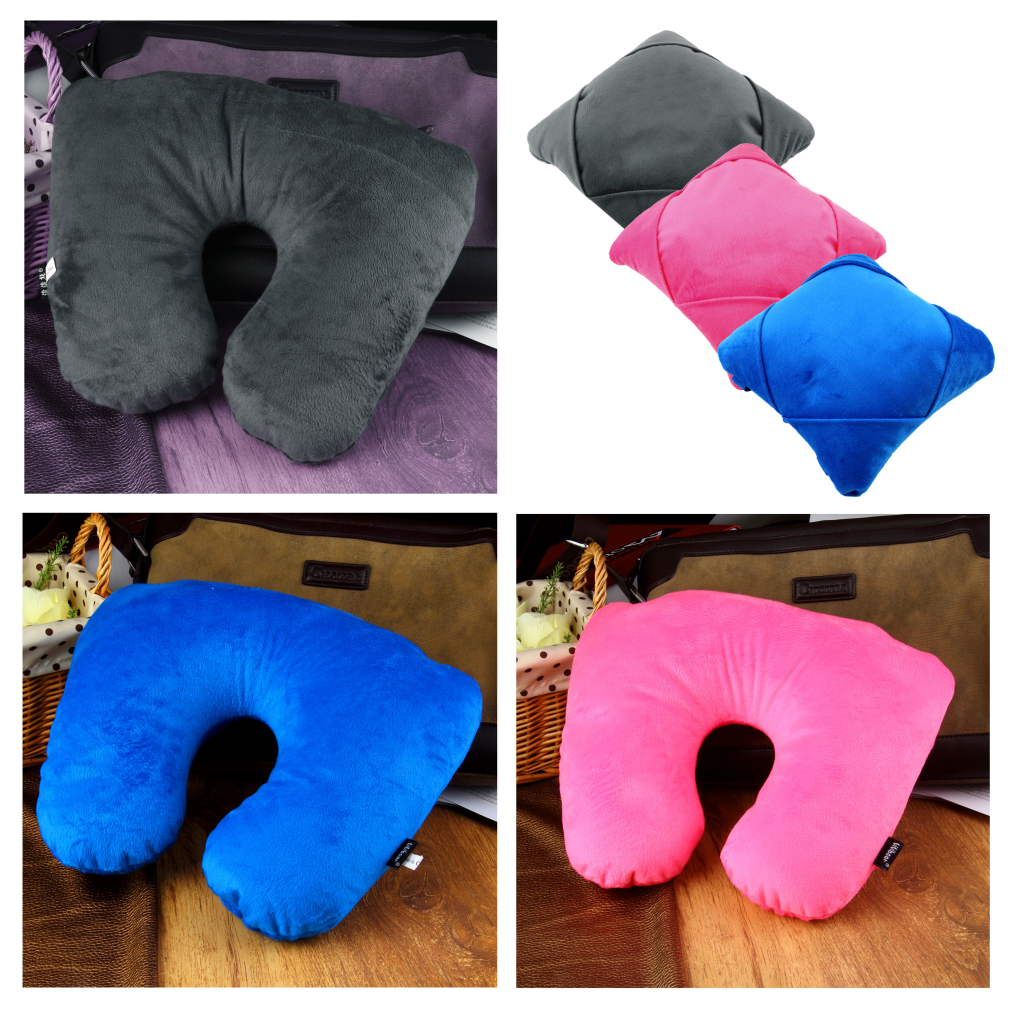 HOT Multifunctional Travel Neck Pillow Tablet Case for iPad Mini Laptop