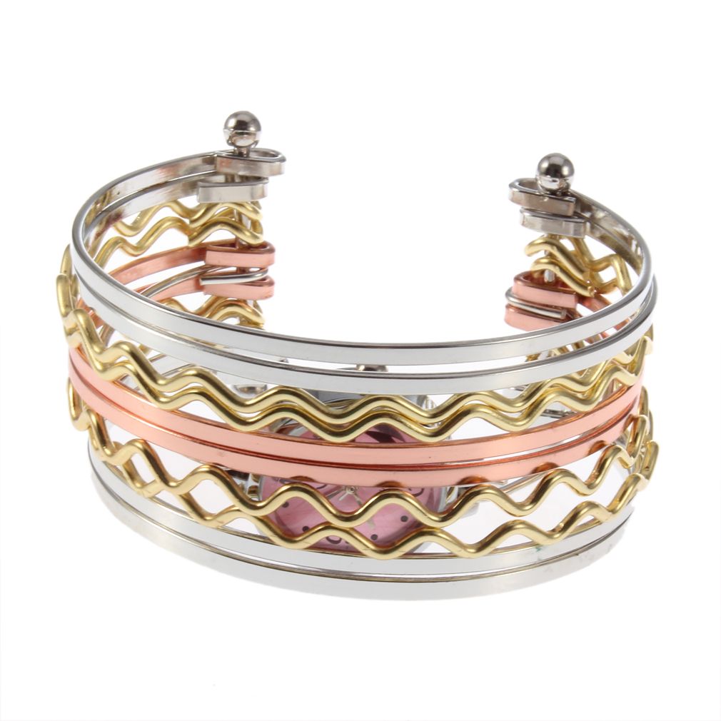 Fashion Women's Ladies's Charm Bracelet Dial Quartz Wrist Watch Tone