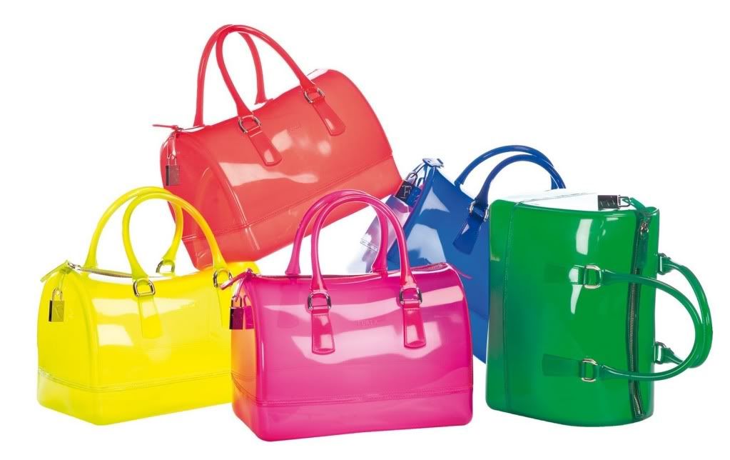 think of the candy bag are you into clear neon pvc bags this summer ...
