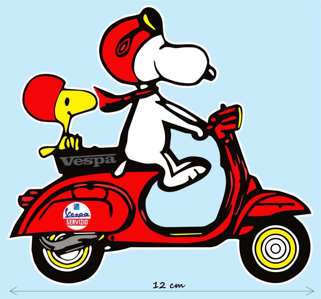 Vespa Snoopy Woodstock Motorrad / Motorbike Aufkleber Car Sticker 01 | eBay Vespa Snoopy Woodstock Motorrad / Motorbike Aufkleber Car Sticker 01 | eBay