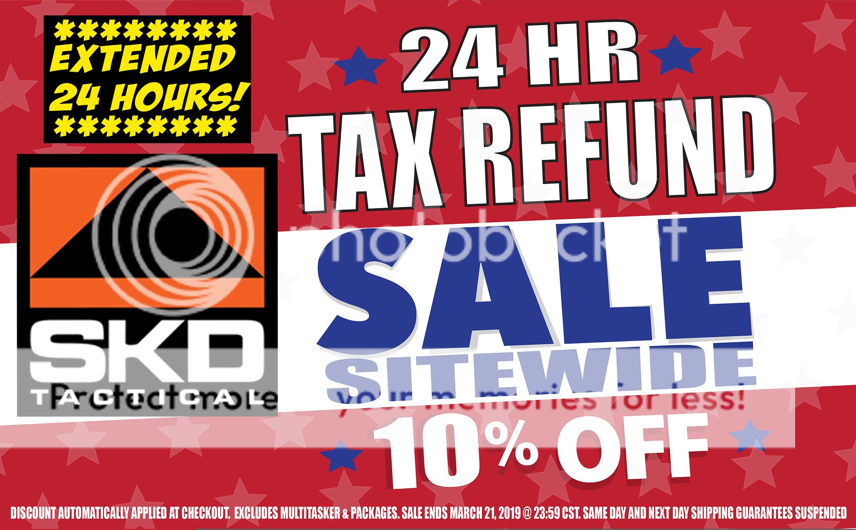 Extended 24 Hours!!! SKD Tax Day Sale