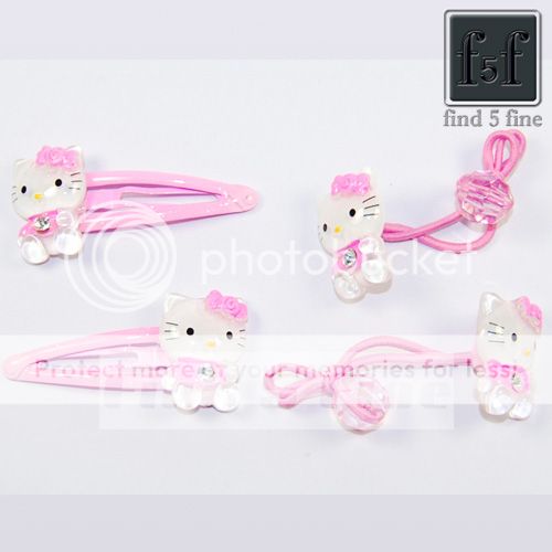 Cute 2X Kitty Pink Hairpin Accessories 1730  