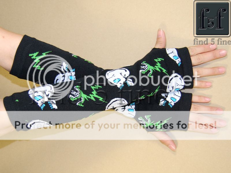 New Punk Long Fingerless Gloves Warmers F2105 Fashion  