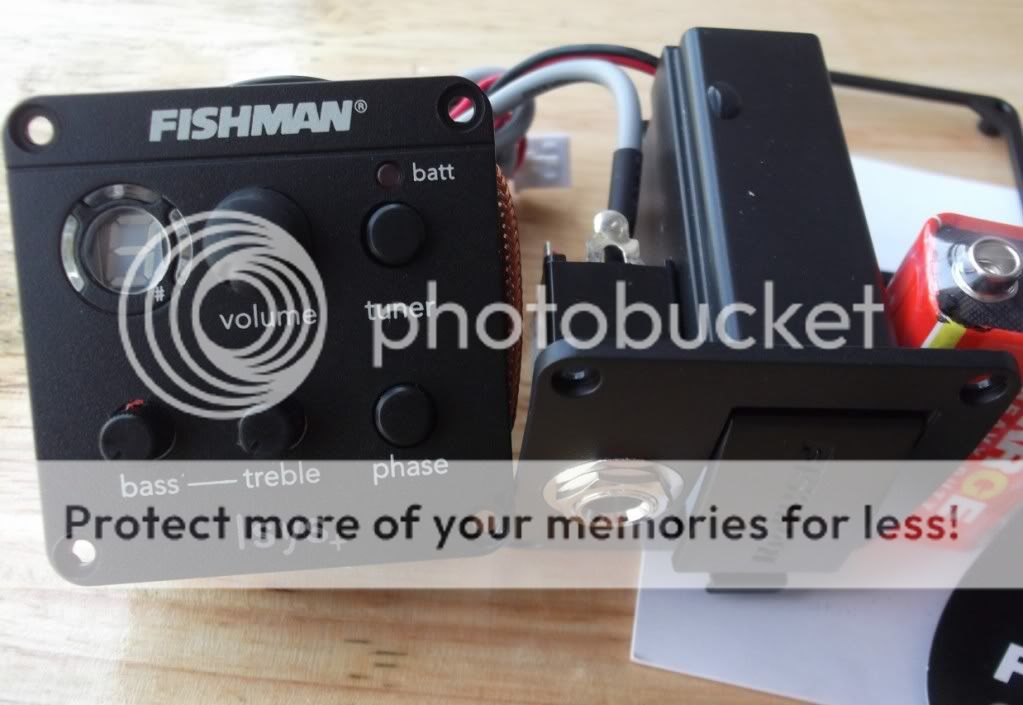 Fishman ISYS + Acoustic Guitar Pickup Preamp Eq Tuner  