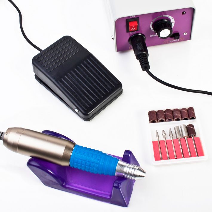 Electric Nail Art Glazing Drill Machine Kit Manicure  