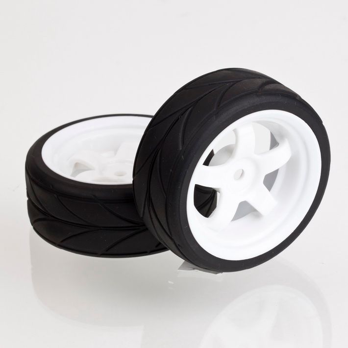 2pc Tires 6107 1/10 ON ROAD RC CAR Wheel and Rim & Tyre  