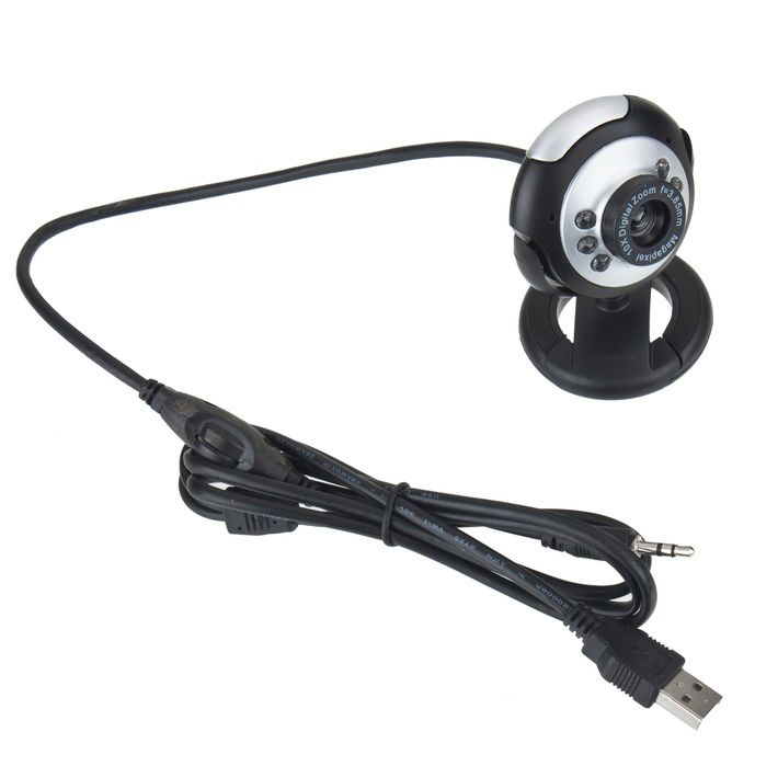 Webcam Web Cam Camera w Mic Micphone for PC Laptop Mac Skype