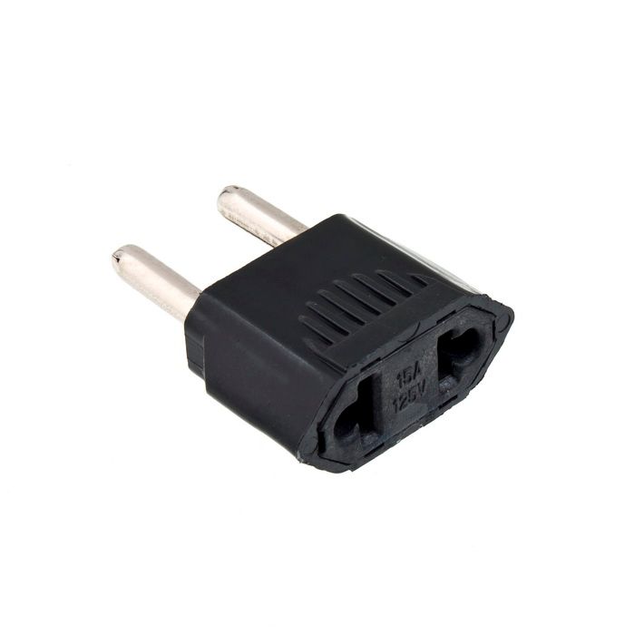 100% brand new. It converts 2 pin to EU 2 round pin plug socket, you