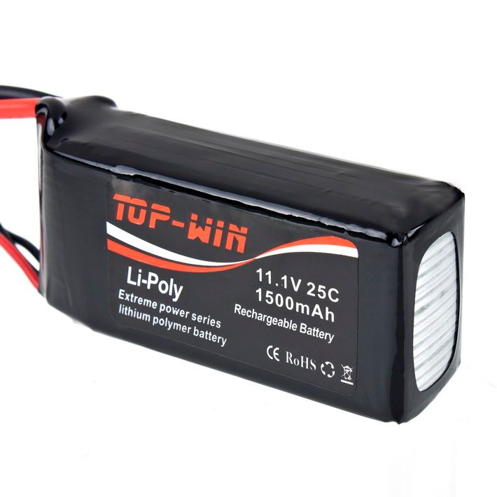 TOP WIN 1500mAh 11.1v 25C Lipo RC Helicopter Airplane Battery akku 30c 