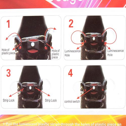 LED Light Up Shoe Shoelaces Shoestring Flash Flashing Glow Stick