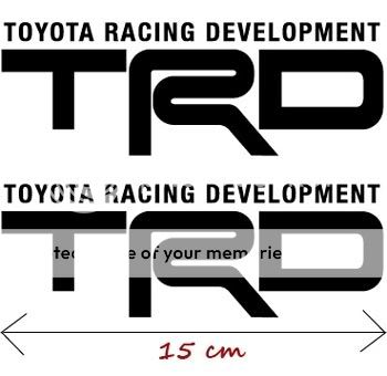 2X Racing Tuning AUFKLEBER ~ TRD Toyota Racing Decal  