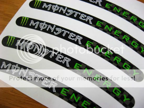 10x KTM Racing Motorrad Felgen Aufkleber Rim Sticker