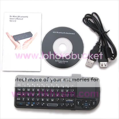 Mini Bluetooth Keyboard x 1 Mini USB Charging Cable x 1 User 