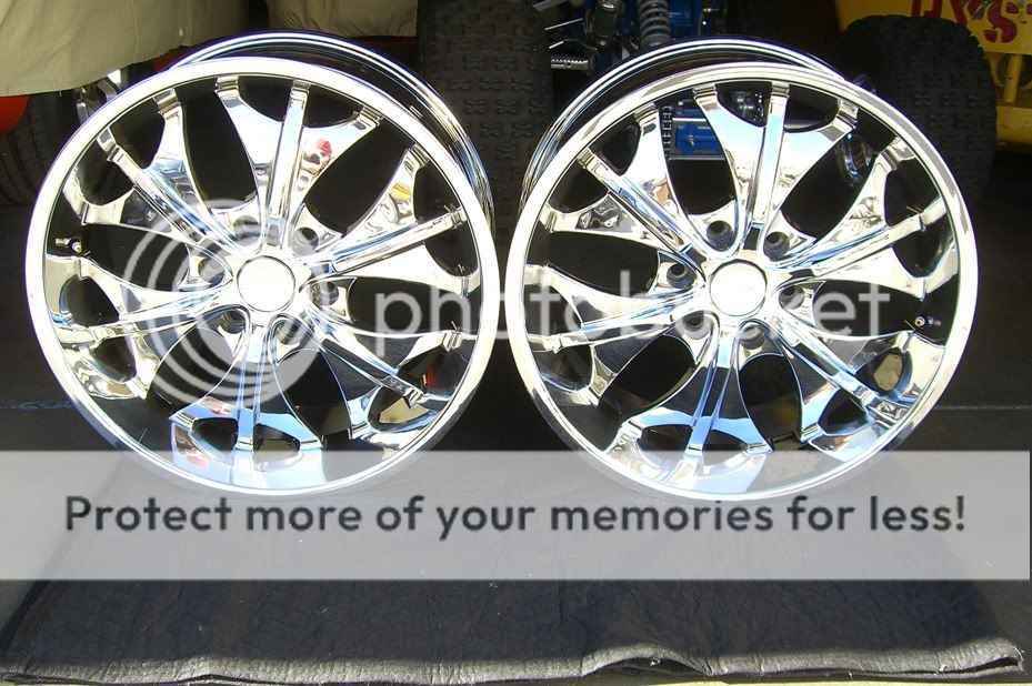 20 inch Chrome DIAMO 15 Karat Wheels Rims 6x135 Ford